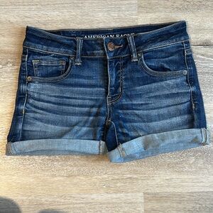 American Eagle Outfitters Dark Blue Jean Shorts